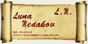 Luna Medakov vizit kartica